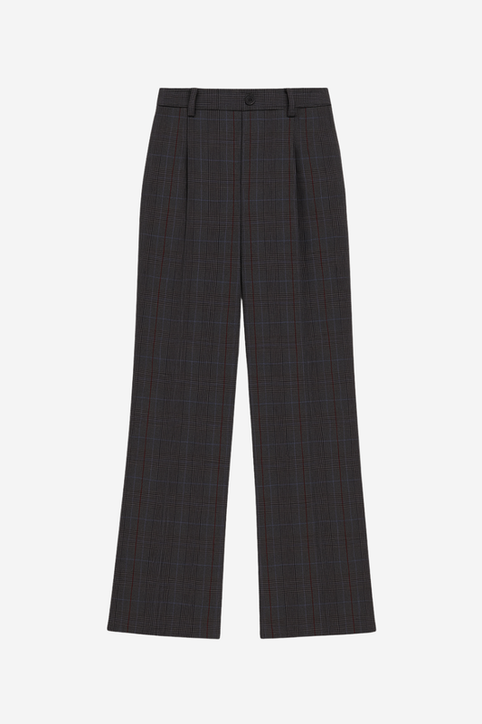 Pantalón Alfie Gris De Cuadros