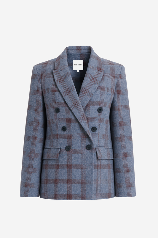 Saco Bailey Azul De Cuadros