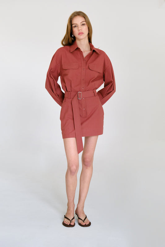 Vestido Zara Terracota