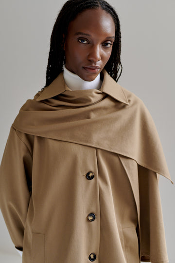 Gabardina Leonor khaki