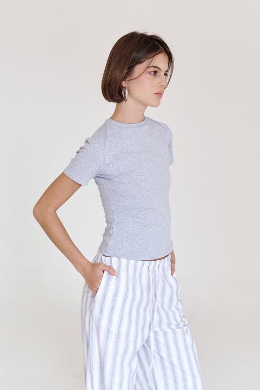 T-shirt Salem Gris Jaspe