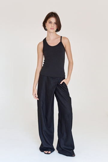 Adele Black Tank Top