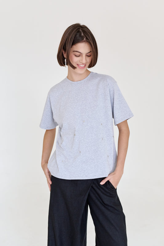 T-shirt Ciara Gris Jaspe