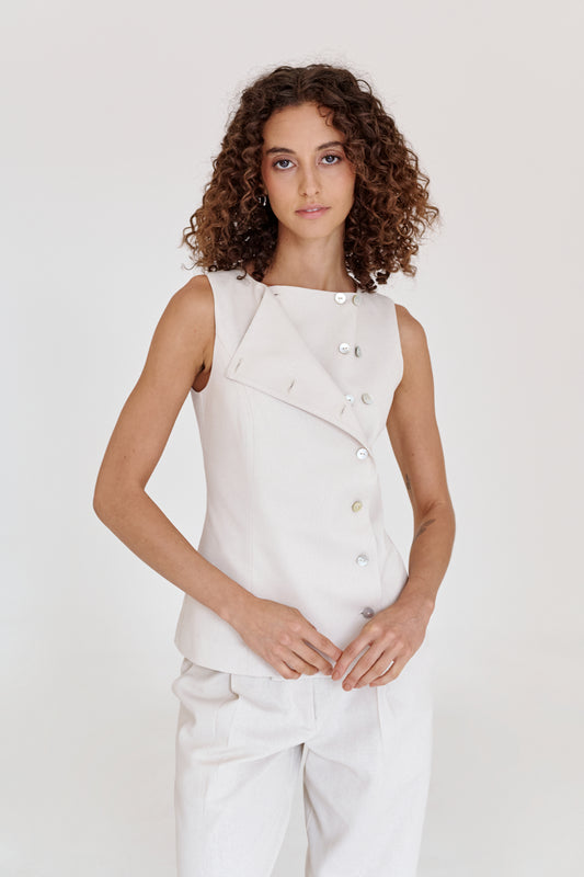 Chaleco Miko Natural