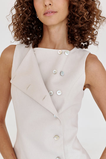 Chaleco Miko Natural