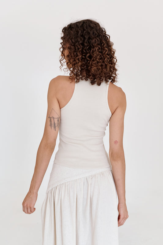 Tank Top Chuss Beige