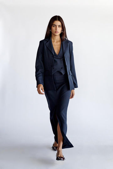 Falda Harper Azul Marino