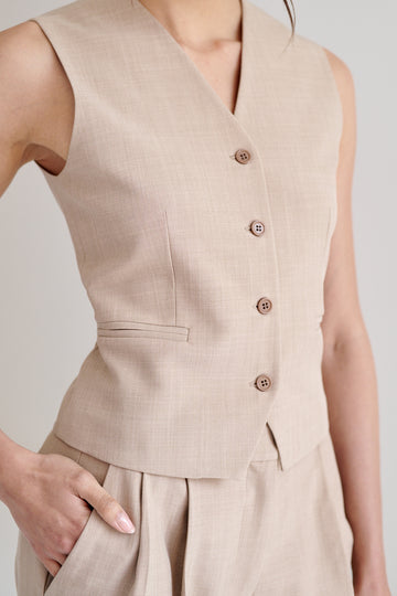 Chaleco Rory Camello