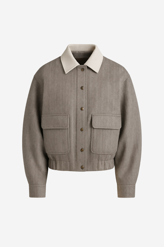 Chamarra Rob Gris Jaspe