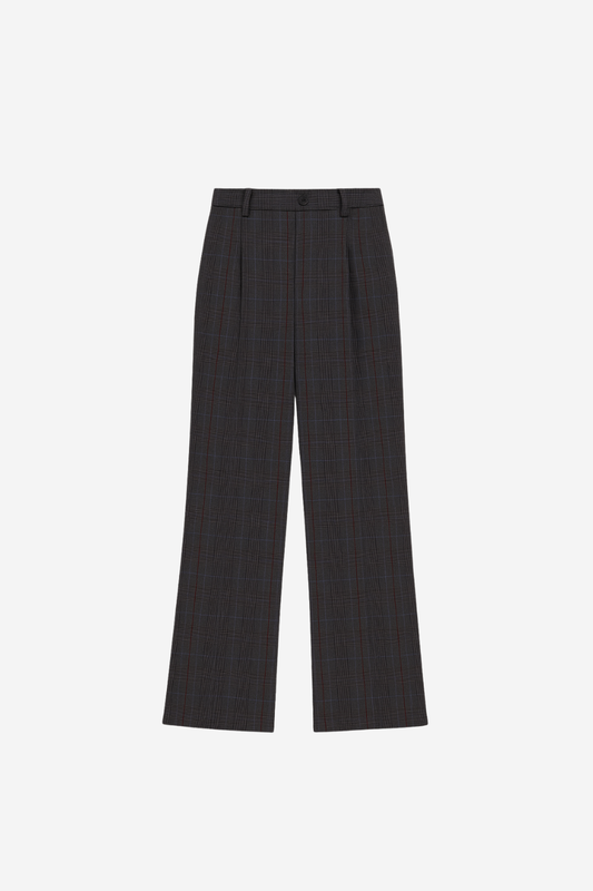 Pantalón Alfie Gris De Cuadros