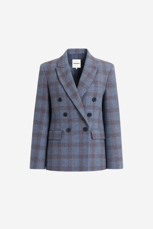 Saco Bailey Azul De Cuadros