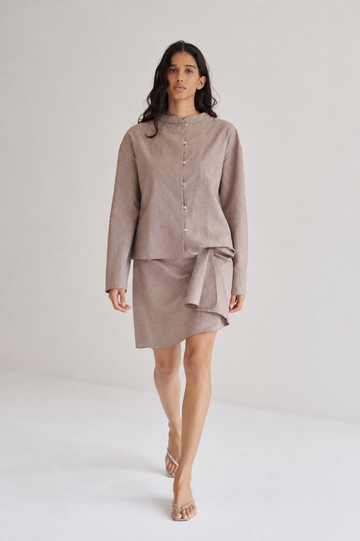Camisa Romina Café