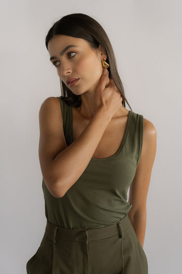 Playera Navy Verde
