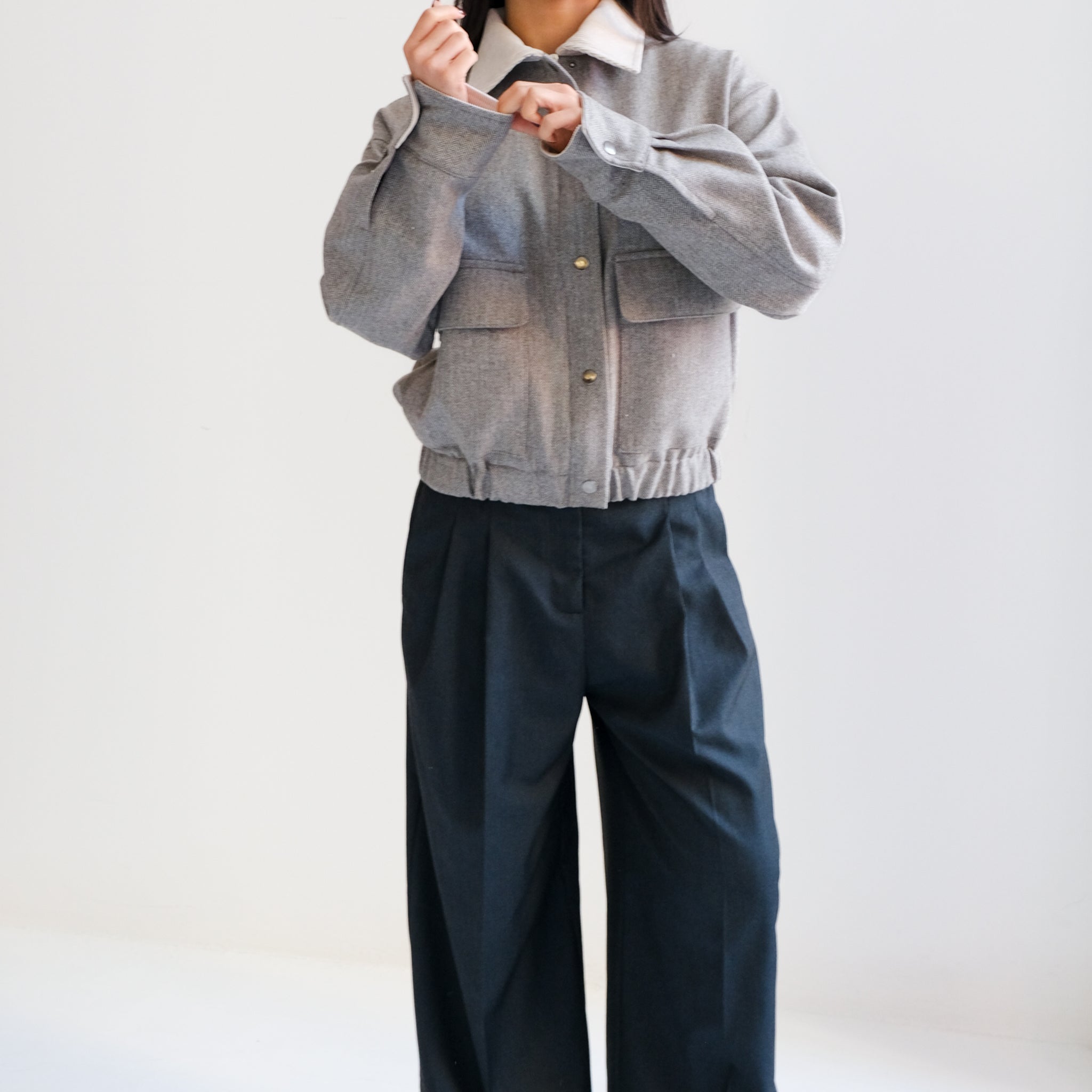 Chamarra Rob Gris Jaspe