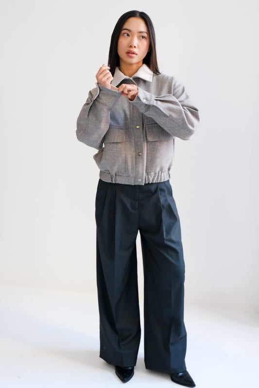 Chamarra Rob Gris Jaspe