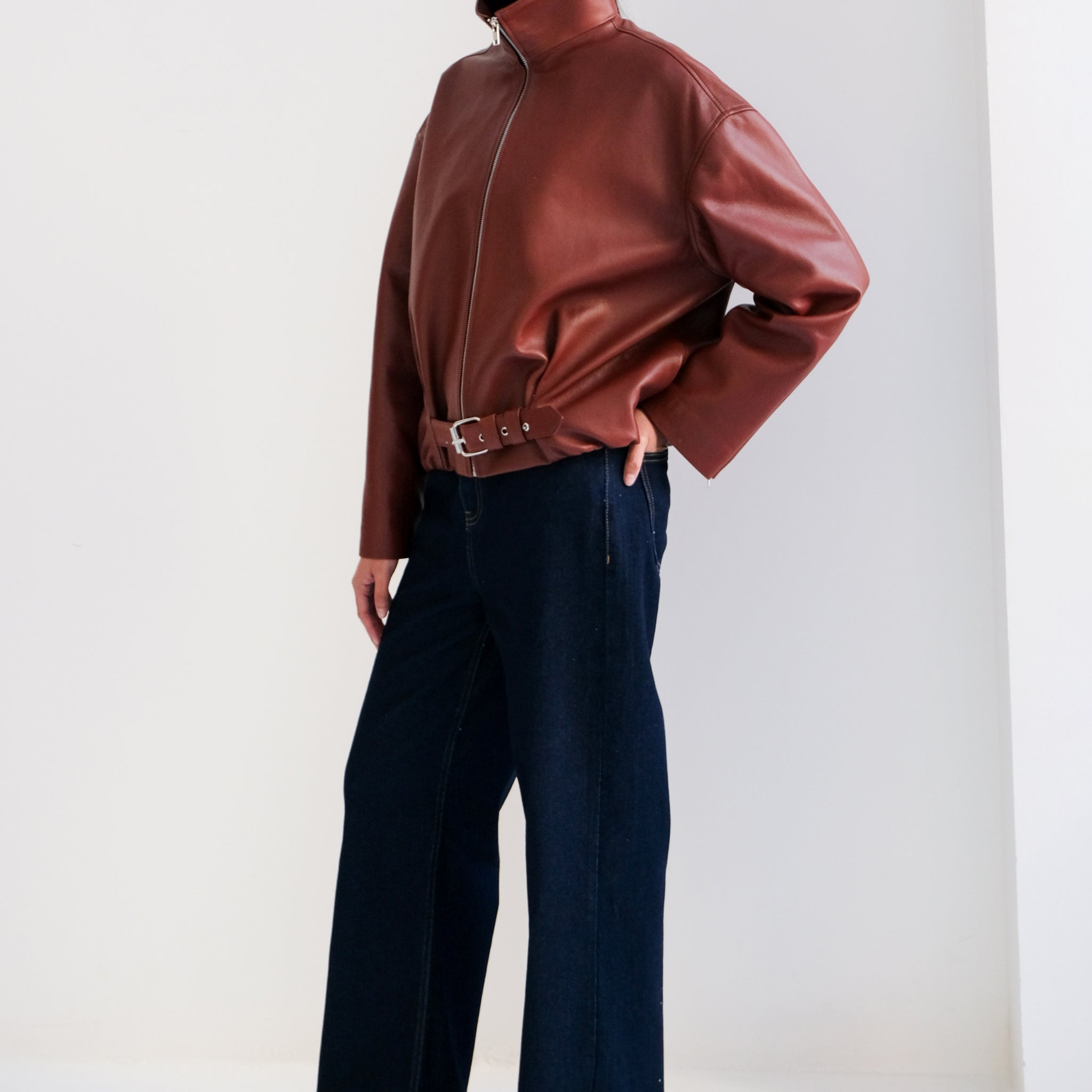 Chamarra Samantha de piel