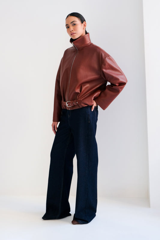 Chamarra Samantha de piel