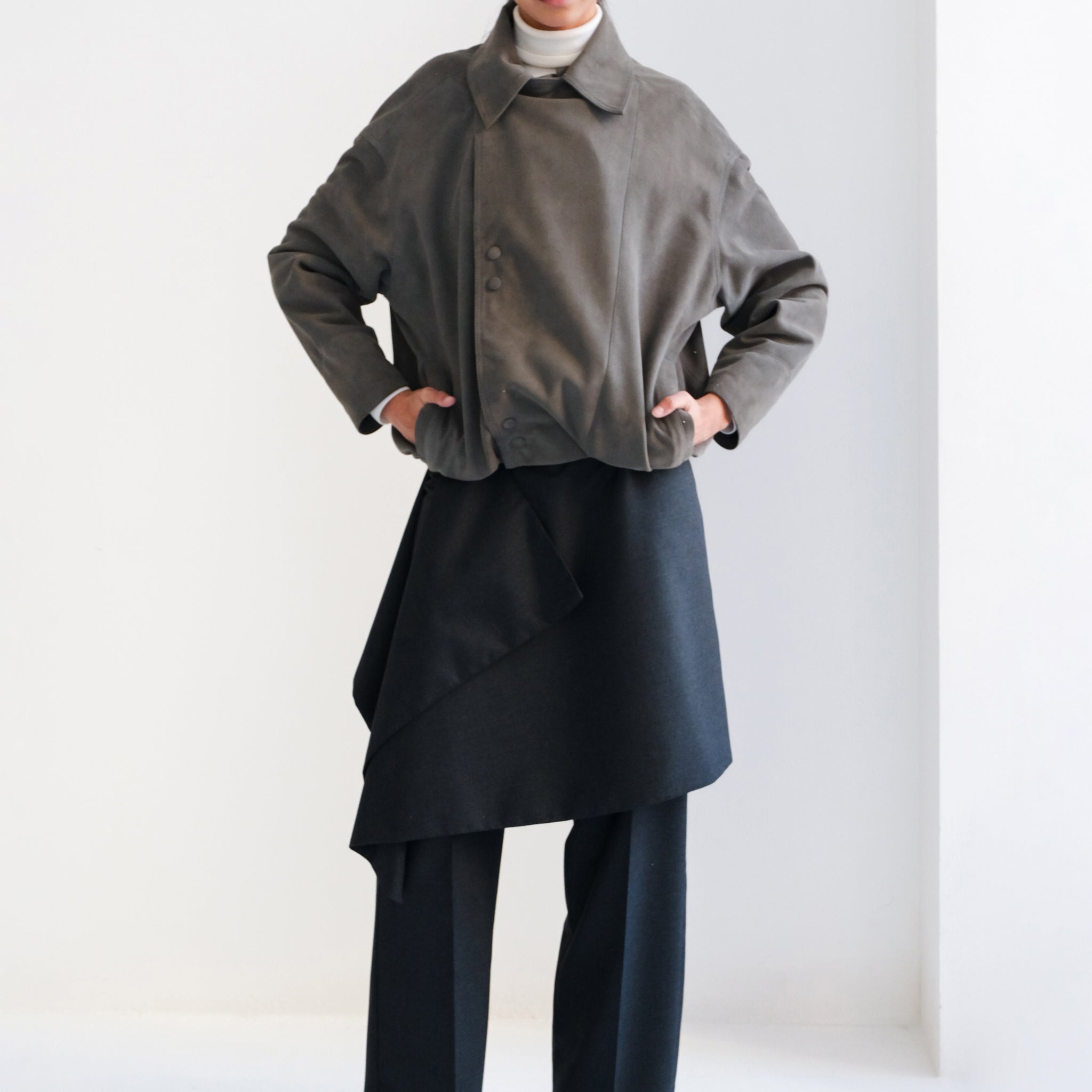 Chamarra Paige Bomber Gris