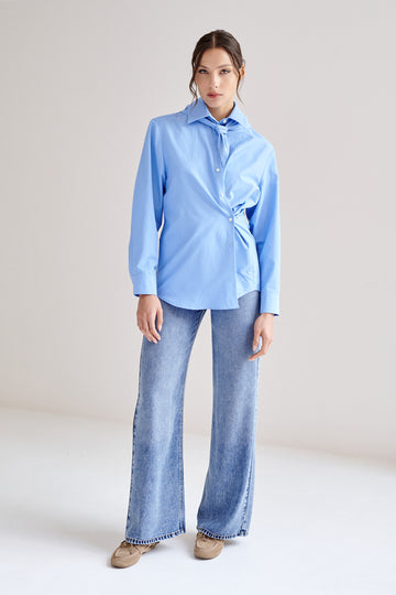 Camisa Katie con Paliacate Azul
