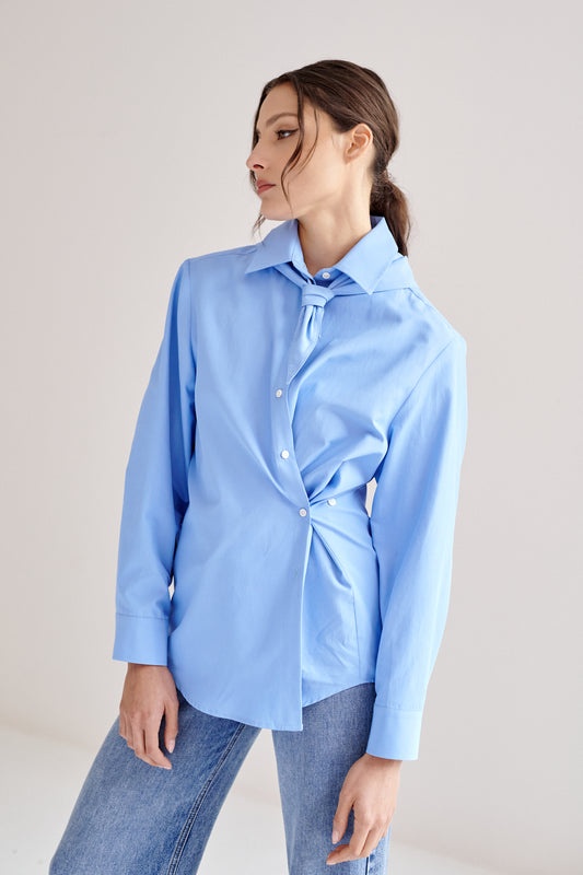 Camisa Katie con Paliacate Azul