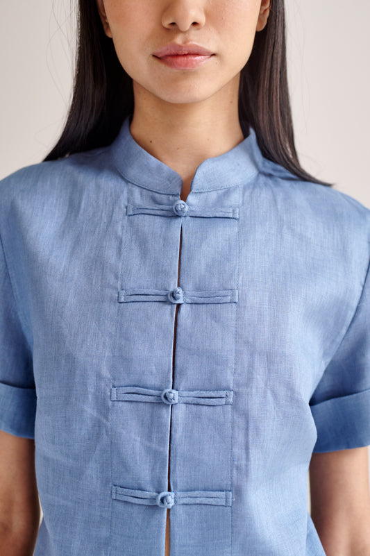Camisa Miu Azul