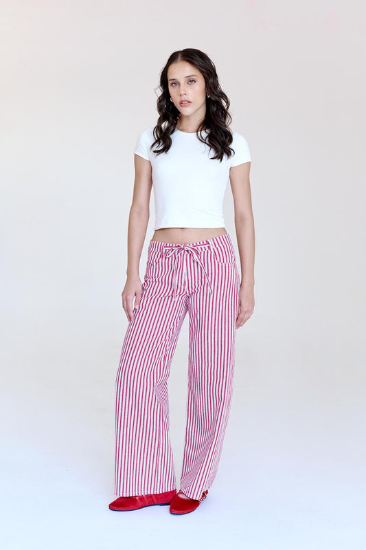 Jeans Jack Rayado Rojo
