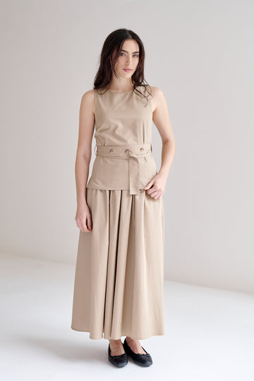 Falda Mica Khaki