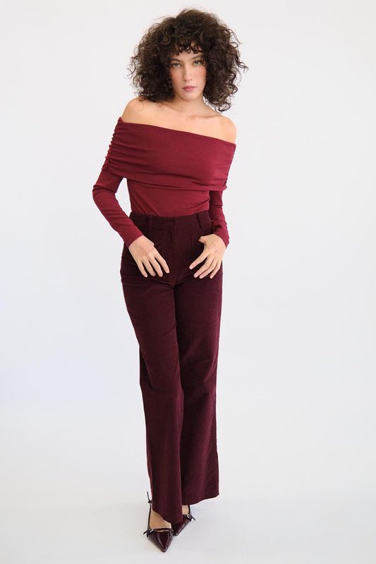 Blusa Poppy Vino