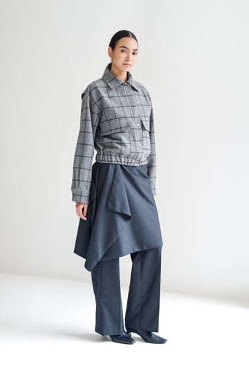 Chamarra Rob Gris de Cuadros