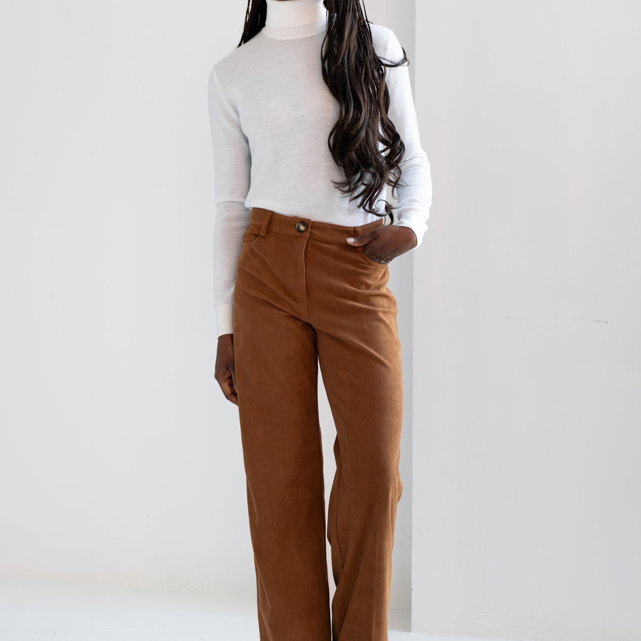 Pantalón Jonathan de Pana Café