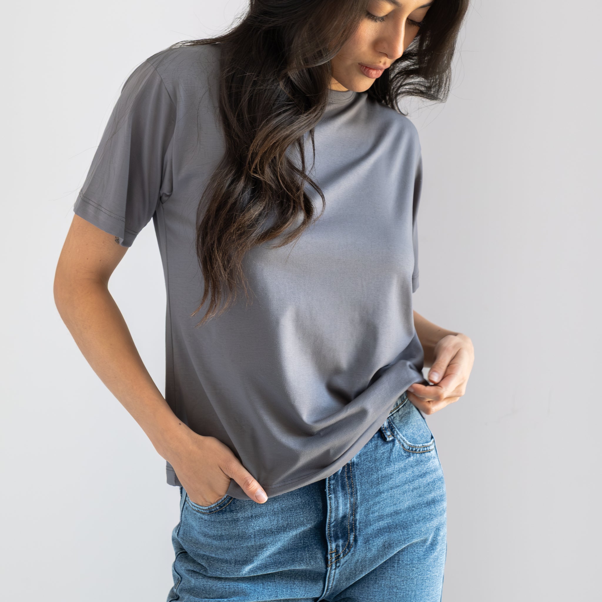 T-shirt Nadine Gris Acero