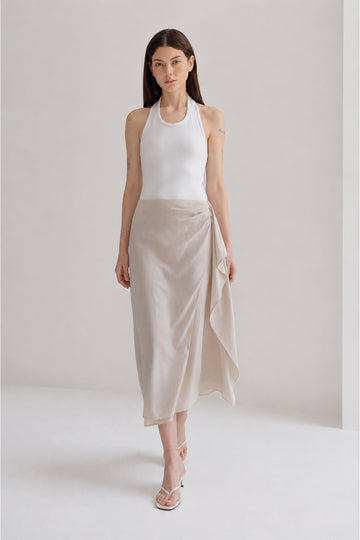 Falda Alejandrina Beige