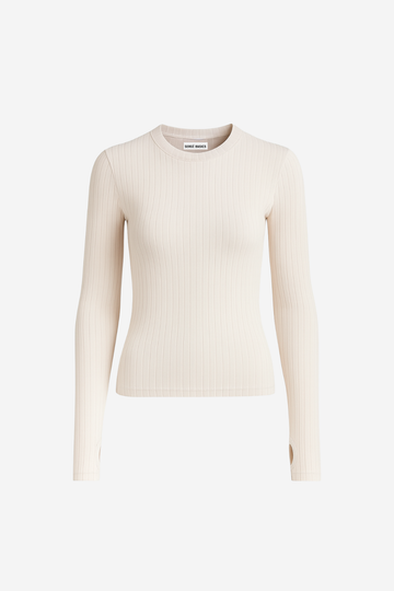 Top Salem Beige De Manga Larga